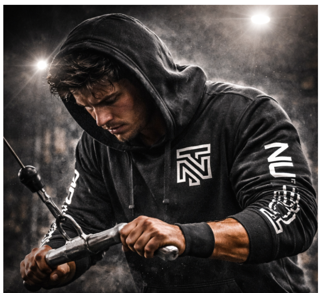 Person wearing Nutech Performance Wear with text 'Coming Soon' and brand logo.